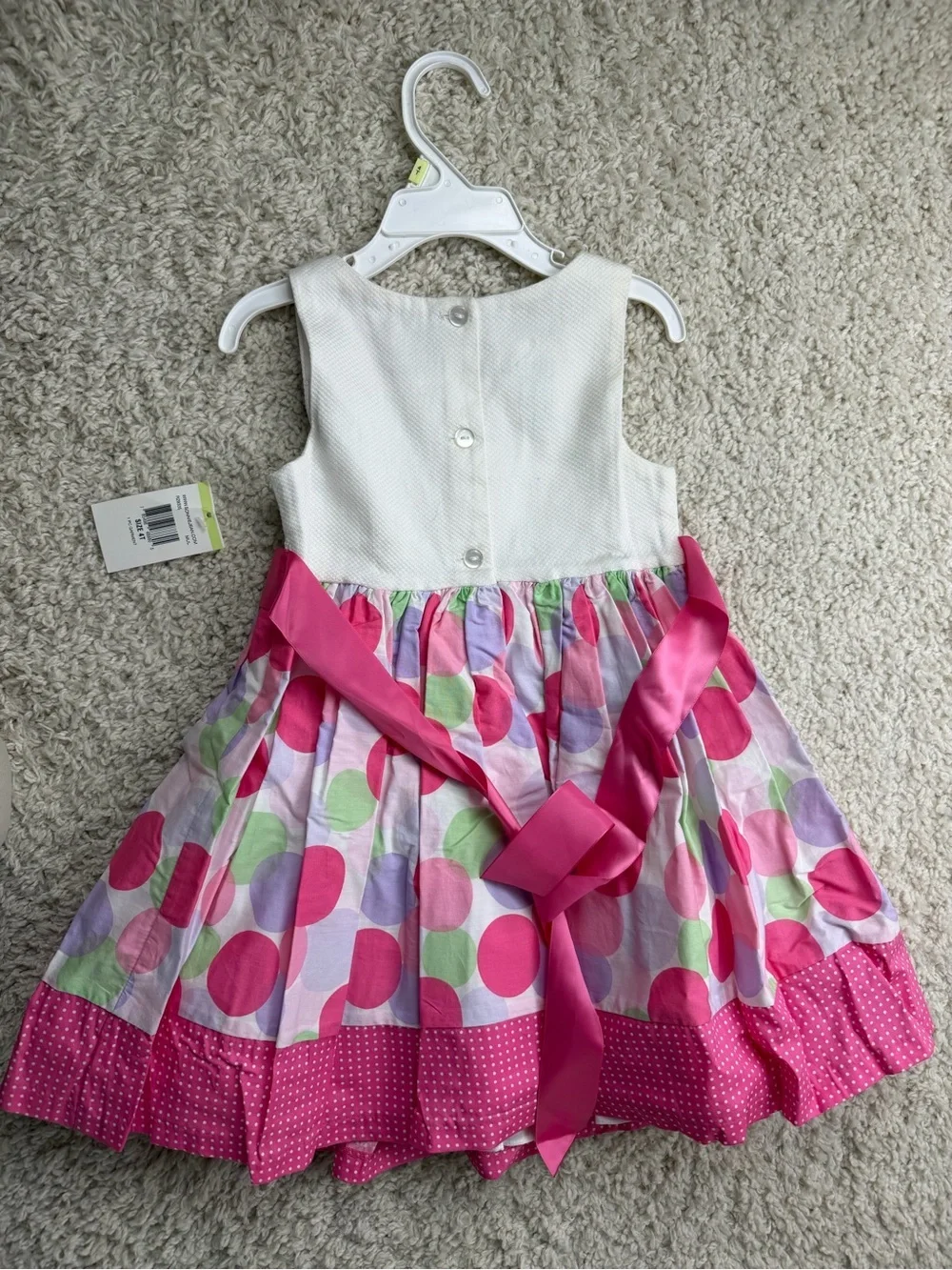 4T Birthday Princess Polka Dot Cupcake Dress NWT